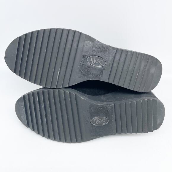 Sofft Women's Emeline Waterproof Suede Wedge Side Zip Bootie Black Size 7 M - Picture 7 of 13